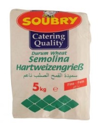 DURUM WHEAT SEMOLINA 5KG SOUBRY - 1